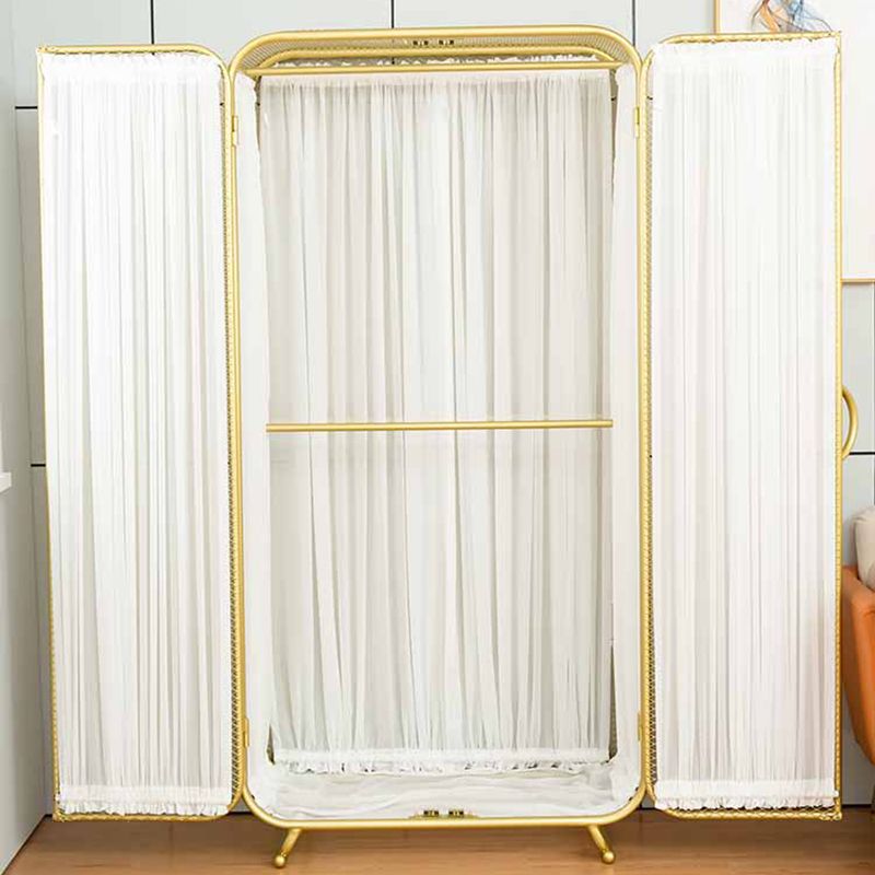 Modern Style Wardrobe Cabinet Metal Clothes Rail Wardrobe Armoire for Bedroom Clearhalo 'Armoires & Wardrobes' 'armoires_wardrobes' 'Bedroom Furniture' 'furn' 'furn_armoires_wardrobes' 'Furniture' 1200x1200_d9acc5a0-4ece-4770-a8a7-9e8cc8785e05