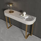 Glam Console Table Stone Console Accent Table for Hall , 16 inch Wide