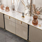 Sideboard Glam Sideboard con cassetto in pietra e sideboard a buffet in legno