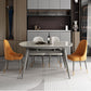 Modern Round Dining Table Stone Top Dining Table with 4 Wood Legs Clearhalo 'Dining Tables & Seating' 'Dining Tables' 'dining_table' 'furn' 'furn_dining_table' 'Furniture' 'furniture_dining_table' 'Kitchen & Dining Furniture' 'kitchen' 'kitchen_dining_table' 1200x1200_d9afeb64-46ec-4a60-9e9d-865f44328591