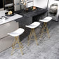 Glam Footrest Plastic Barstool Matte Finish Restaurant Stool Clearhalo 'Bar Furniture' 'Bar Stools' 'bar_stools' 'furn' 'furn_bar_stools' 'Furniture' 'furniture_bar_stools' 'Kitchen & Dining Furniture' 1200x1200_d9b10cad-11d9-4903-9989-5a4cd7794bab