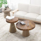 Contemporary Coffee Table Brown Pedestal Coffee Cocktail Table Clearhalo 'Coffee & Accent Tables' 'Coffee Tables' 'coffee_tables' 'furn' 'furn_coffee_tables' 'Furniture' 'Living Room Furniture' 1200x1200_d9b1a4e0-50de-427e-8cea-dba5fb29eb43