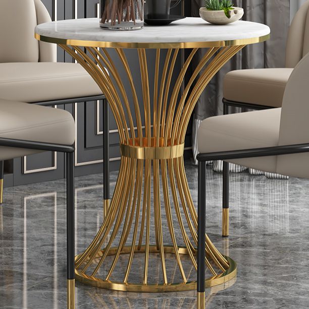 Ensemble de restauration en marbre de style moderne Round 1/2/3/4/5 Pièces Pièces Ensemble pour une utilisation à domicile