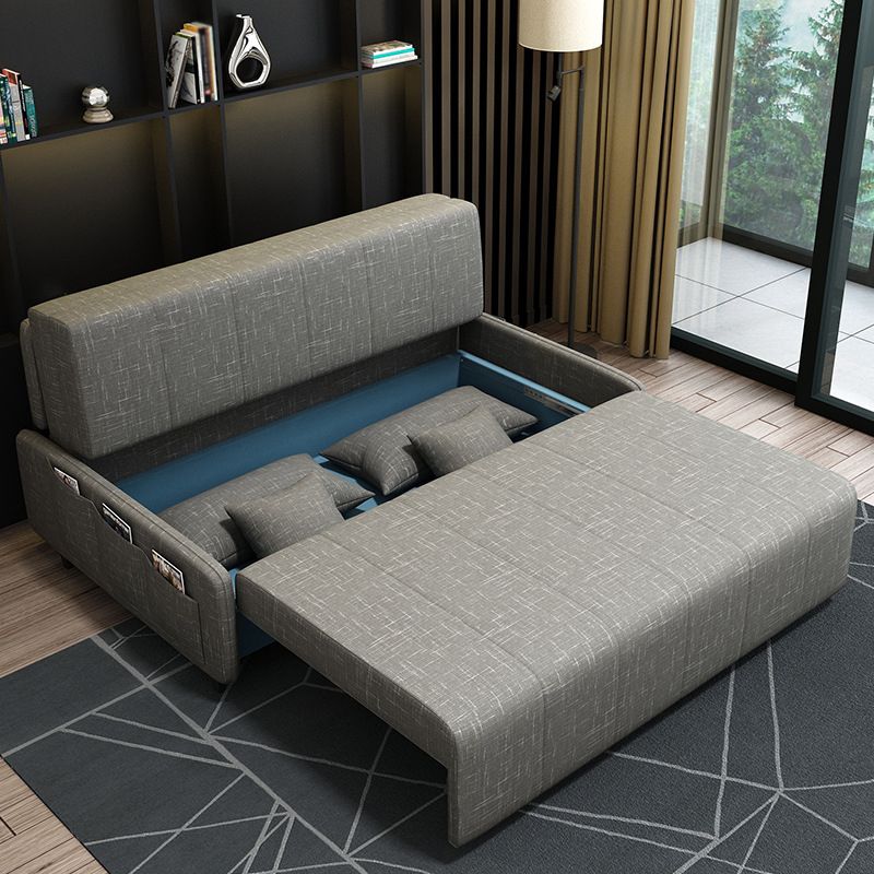 Pillow Included Convertible Sofa Armless Foldable Futon Sofa Bed Clearhalo 'furn' 'furn_futons' 'Furniture' 'Futons & Daybeds' 'Futons' 'Living Room Furniture' 1200x1200_d9b4b008-3b4f-4952-ad1f-d1d2fd408759