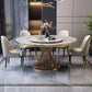 Modern Round Dining Table Steel Base Pedestal Table for Home Kitchen Clearhalo 'Dining Tables & Seating' 'Dining Tables' 'dining_table' 'furn' 'furn_dining_table' 'Furniture' 'Kitchen & Dining Furniture' 1200x1200_d9b4b12c-68e4-4c6c-b5a3-a17e6d60542b