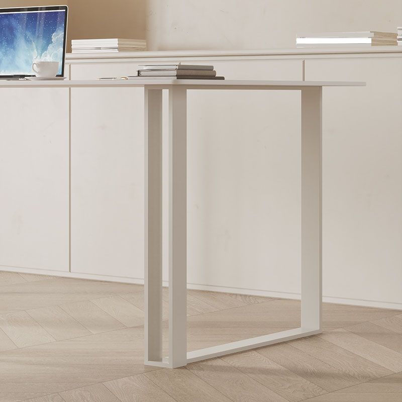 Rectangular Shaped Office Laptop Table Stone Writing Desk in White Clearhalo 'furn' 'furn_office_desk' 'Furniture' 'Office Desks' 'Office Furniture' 'office_desk' 1200x1200_d9b54f28-8d52-4365-85f6-ef021dd3b101