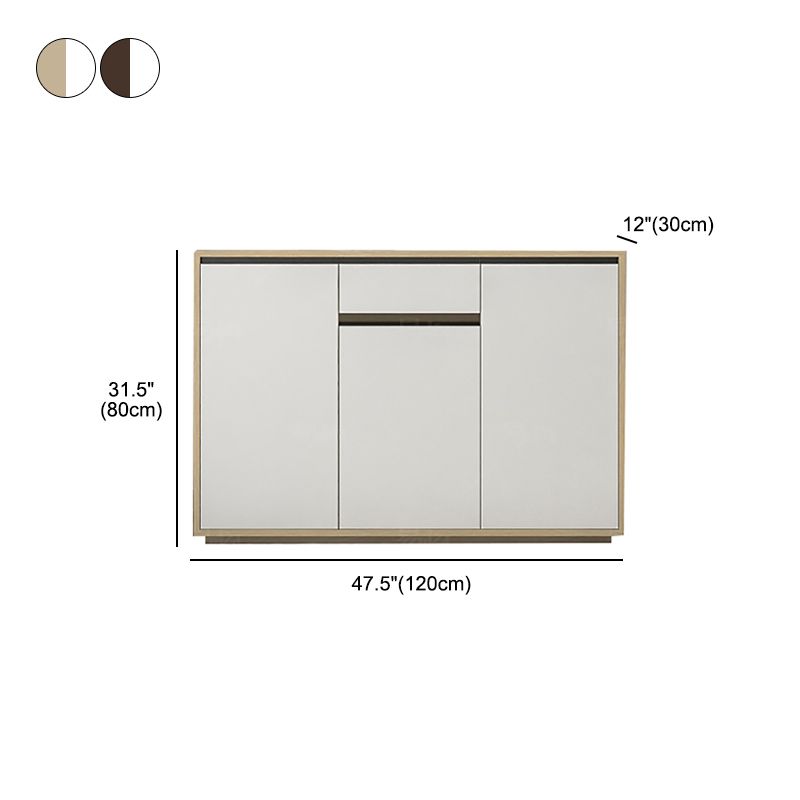 Artificial Wood Living Room Sideboard Cabinet Modern Credenza with Storages and Drawer Clearhalo 'buffet_sideboard' 'Buffets & Sideboards' 'furn' 'furn_buffet_sideboard' 'Furniture' 'furniture_buffet_sideboard' 'Kitchen & Dining Furniture' 1200x1200_d9b722cc-a380-48ea-bc5e-de2db65b9c67