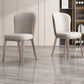 Chaise de salle à manger contemporaine en métal, meubles Parsons en finition mate pour la maison