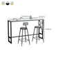 Glam Pub Table Trestle Base Rectangle Bar Table for Indoor and Breakroom Clearhalo 'Bar Furniture' 'Bar Tables' 'bar_tables' 'furn' 'furn_bar_tables' 'Furniture' 'Kitchen & Dining Furniture' 1200x1200_d9bd8358-4207-45f2-aac7-c46ec58b0f8f