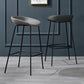 Contemporary Faux Leather Counter Stool Counter Height Bar Stool with Footrest Clearhalo 'Bar Furniture' 'Bar Stools' 'bar_stools' 'furn' 'furn_bar_stools' 'Furniture' 'Kitchen & Dining Furniture' 1200x1200_d9be1012-6979-4eea-af6e-bd70b706d2bd
