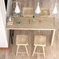 Natural Wood Counter Table with Rectangle Table Top Legs Table - 41.3" H Clearhalo 'Bar Furniture' 'Bar Tables' 'bar_tables' 'furn' 'furn_bar_tables' 'Furniture' 'furniture_bar_tables' 'Kitchen & Dining Furniture' 1200x1200_d9be44f9-f5ea-4f31-a4e5-6f2a4a3bfbc2