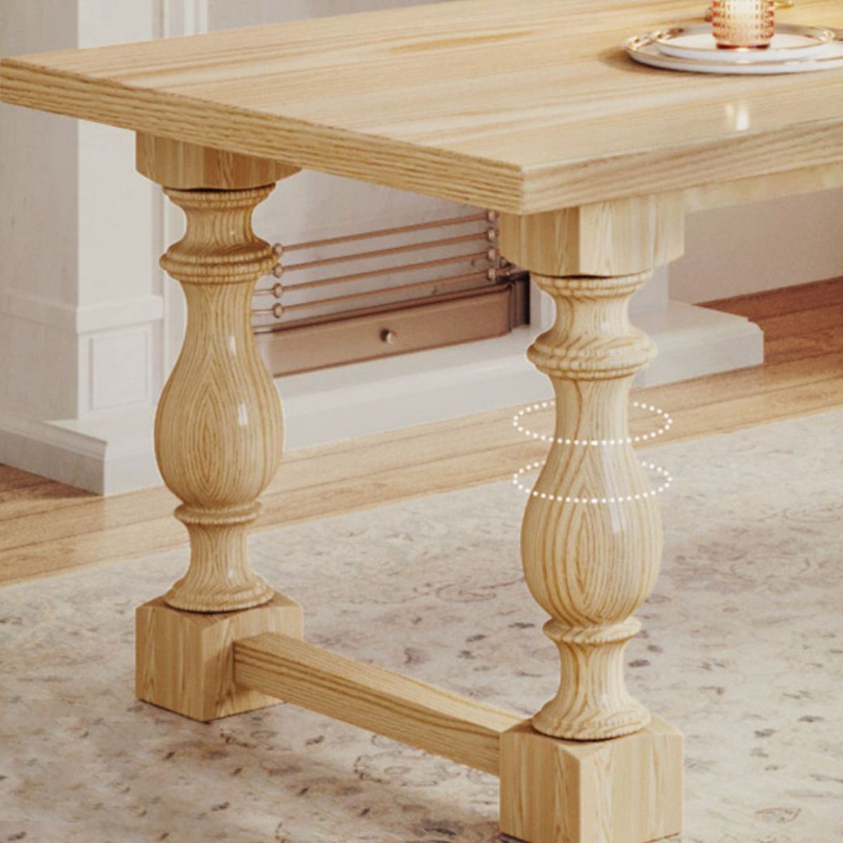 Farmhouse Style 1/2/4/7 Pieces Dining Set Solid Wood Dining Table with Chairs Clearhalo 'Dining Room Sets' 'Dining Tables & Seating' 'dining_room_set' 'furn' 'furn_dining_room_set' 'Furniture' 'furniture_dining_room_set' 'Kitchen & Dining Furniture' 'kitchen&dining_furn' 'kitchen' 1200x1200_d9bebe21-4da9-4abd-9c43-5dc23d61b327