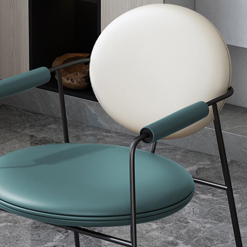 Lederpolsterer Armstuhl König Louis Back Stuhl für Esszimmer