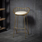 Industrial Metal Round Barstool Patio Bar Stool with Metal Legs Clearhalo 'Bar Furniture' 'Bar Stools' 'bar_stools' 'furn' 'furn_bar_stools' 'Furniture' 'Kitchen & Dining Furniture' 1200x1200_d9c0e9f7-623b-471e-b423-806a4147dc6a