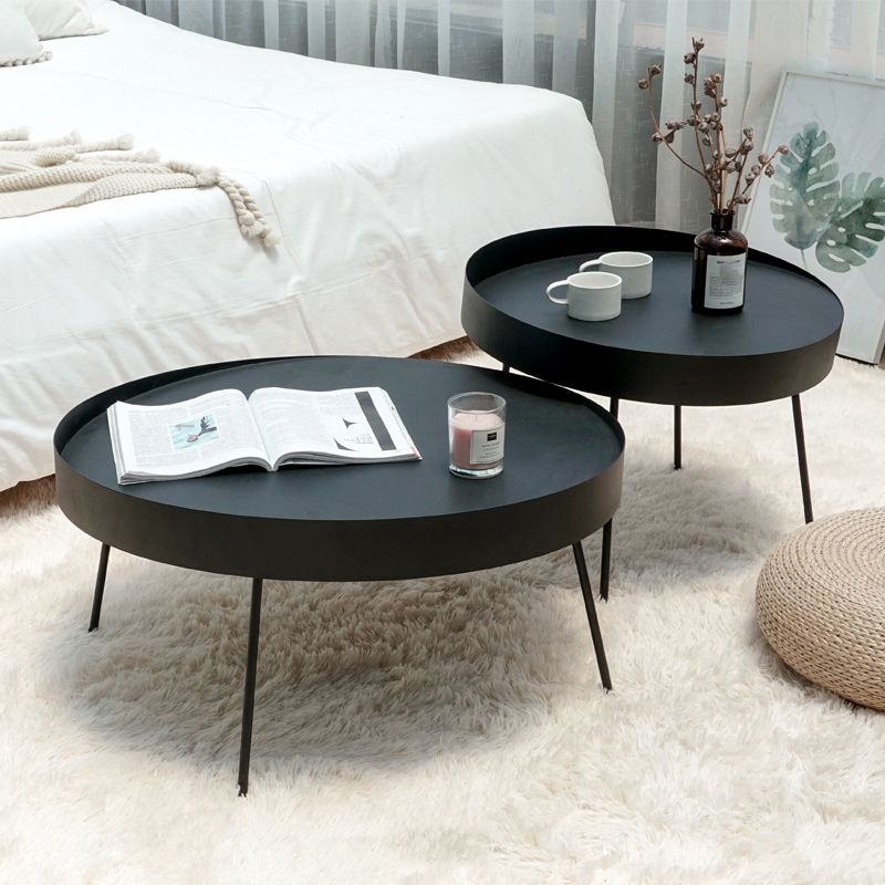 Geometric Metal Coffee Table Modern 4 Legs 15.7''/23.6''/31.5'' Cocktail Table Clearhalo 'Coffee & Accent Tables' 'Coffee Tables' 'coffee_tables' 'furn' 'furn_coffee_tables' 'Furniture' 'furniture_coffee_tables' 'Living Room Furniture' 1200x1200_d9c17704-2fa6-4e74-862b-19910bf84de5