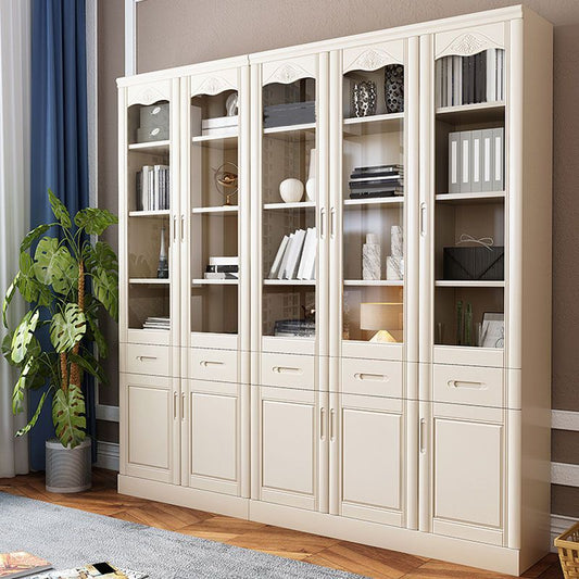 Contemporary File Cabinet Rubber Wood Frame Vertical File Cabinet with Shelves Clearhalo 'Filing Cabinets' 'filling_cabinets' 'furn' 'furn_filling_cabinets' 'Furniture' 'Office Furniture' 1200x1200_d9c23931-7a37-4a64-9277-0913a2bcd3b9