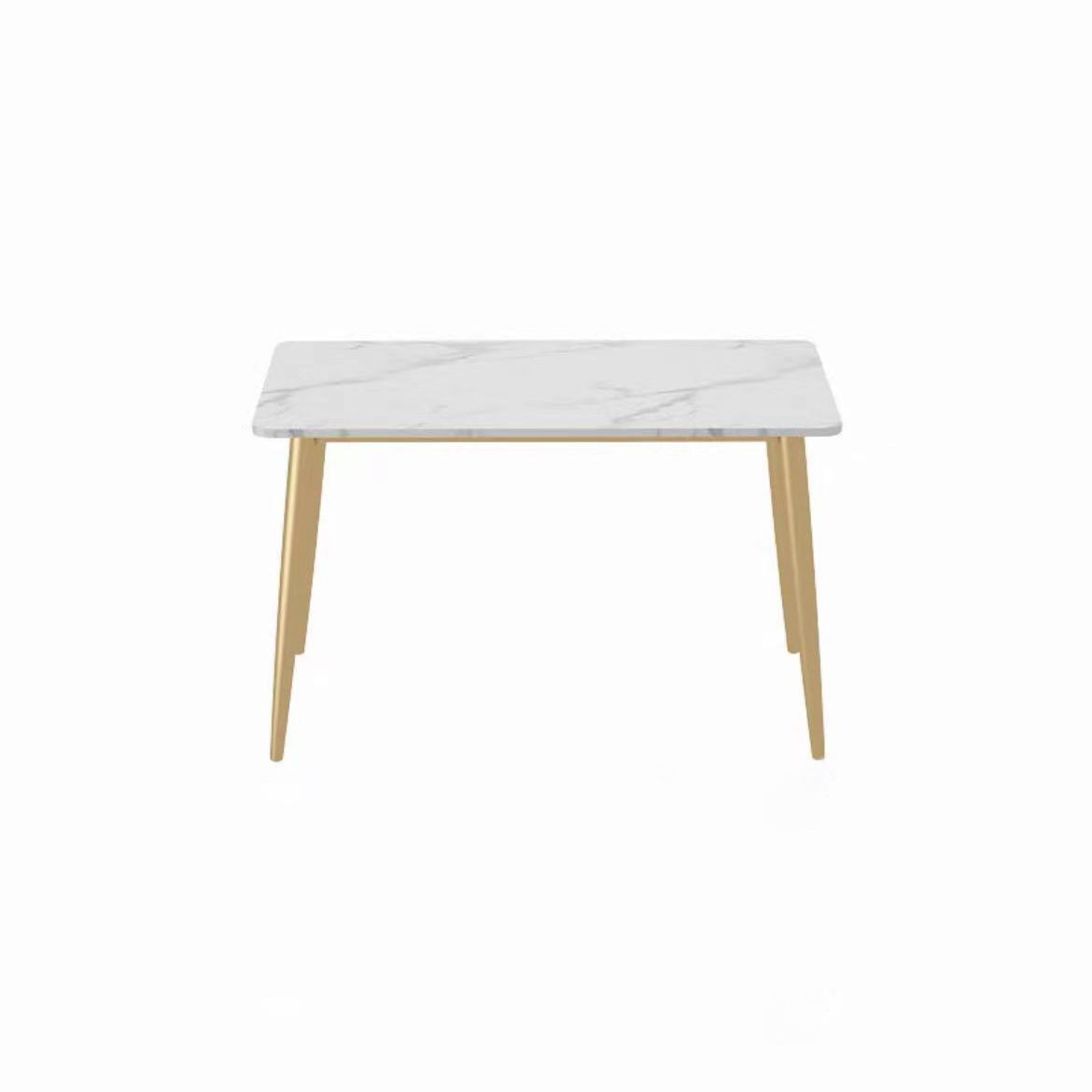 Minimalist Style Rectangular Sintered Stone Dining Set White Standard Dining Set for Kitchen Clearhalo 'Dining Room Sets' 'Dining Tables & Seating' 'dining_room_set' 'furn' 'furn_dining_room_set' 'Furniture' 'furniture_dining_room_set' 'Kitchen & Dining Furniture' 'kitchen&dining_furn' 'kitchen' 1200x1200_d9c2409b-2a17-411a-91ed-e16c3cdf9c61