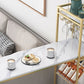 Free Form Bar Set 1/2/3 Pcs Stone and Iron Bar Table with Armless Bar Stools Clearhalo 'Bar Furniture' 'furn' 'furn_home_bar_bar_sets' 'Furniture' 'Home Bars & Bar Sets' 'home_bar_bar_sets' 'Kitchen & Dining Furniture' 1200x1200_d9c34c2a-40db-4704-9e0f-c9d903e56498