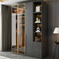 Modern Glass Wardrobe Wardrobe Armoire Wardrobe Cabinet for Home