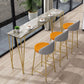 41.3-inch Marble Top Table Modern Style Bistro Pub Table with Four Legs Clearhalo 'Bar Furniture' 'Bar Tables' 'bar_tables' 'furn' 'furn_bar_tables' 'Furniture' 'Kitchen & Dining Furniture' 1200x1200_d9c80813-8f66-4e4d-9ce9-87e4e8072fb5