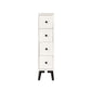 Modern Wooden Lingerie Chest Bedside Vertical Storage Chest in White and Brown Clearhalo 'Bedroom Furniture' 'Dressers & Chests' 'dressers_chests' 'furn' 'furn_dressers_chests' 'Furniture' 1200x1200_d9c833a2-453e-467a-8228-a2d728121bfa
