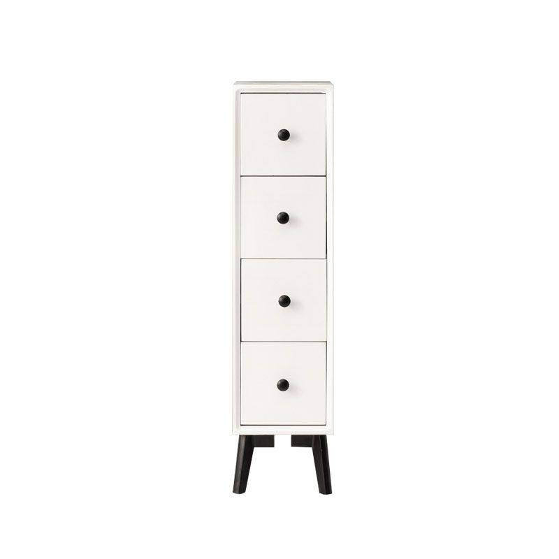 Modern Wooden Lingerie Chest Bedside Vertical Storage Chest in White and Brown Clearhalo 'Bedroom Furniture' 'Dressers & Chests' 'dressers_chests' 'furn' 'furn_dressers_chests' 'Furniture' 1200x1200_d9c833a2-453e-467a-8228-a2d728121bfa