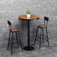 Industrial Solid Wood Bar Table Black and Metal Base Bar Table Clearhalo 'Bar Furniture' 'Bar Tables' 'bar_tables' 'furn' 'furn_bar_tables' 'Furniture' 'Kitchen & Dining Furniture' 1200x1200_d9c835d3-4c0d-4377-8a27-edb3c4a31bef