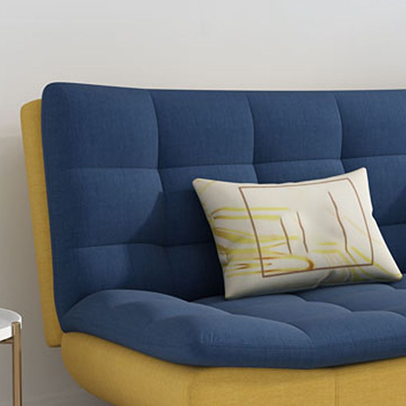 Convertibile divano di divano di divano in cotone a bracciale senza braccio contemporaneo