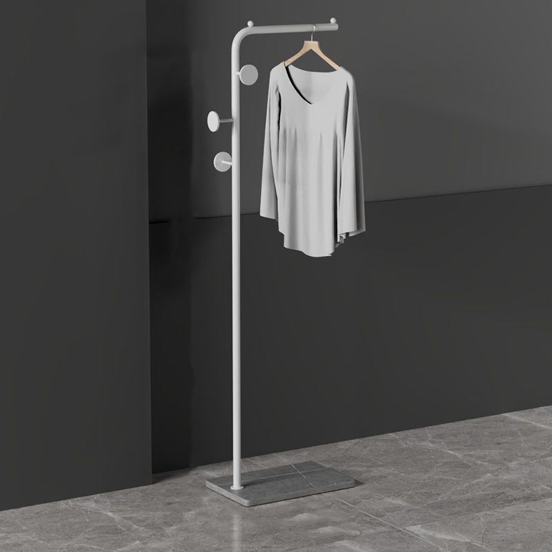 Contemporary Hall Tree Metal Hanging Rail and Hooks Entry Hall Tree Clearhalo 'Entry & Mudroom Furniture' 'furn' 'furn_hall_tree_coat_racks' 'Furniture' 'Hall Trees & Coat Racks' 'hall_tree_coat_racks' 1200x1200_d9ca693c-ed4b-4b57-a046-35d7e8888b6f