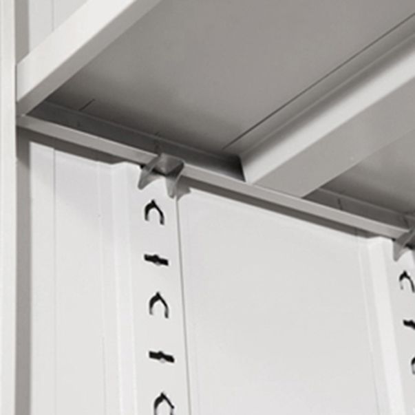 Modern Grey Storage Cabinet with Hinged Door Metal Cabinet for Bathroom Clearhalo 'Armoires & Wardrobes' 'armoires_wardrobes' 'Bedroom Furniture' 'furn' 'furn_armoires_wardrobes' 'Furniture' 1200x1200_d9ca9075-a164-4a7f-9836-2bf9adfe4230