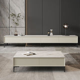 Console media contemporanea pietra TV in stoccaggio chiuso per soggiorno