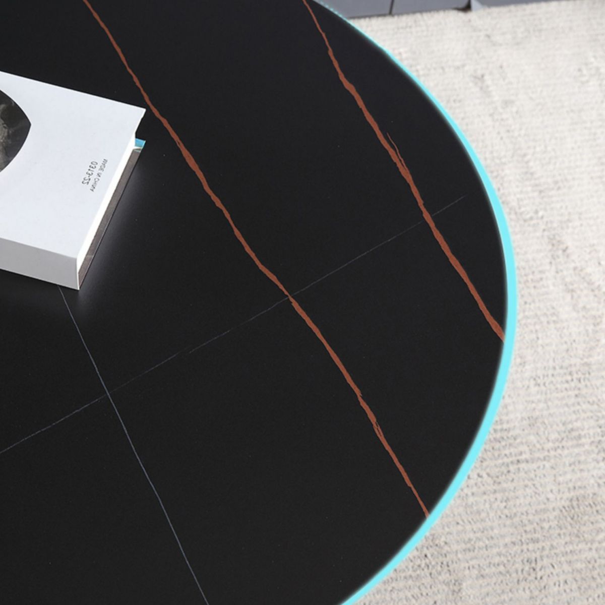 Modern Style Dining Table Round Sintered Stone Dining Table for Home Use Clearhalo ' dining_table' 'Dining Tables & Seating' 'Dining Tables' 'furn' 'furn_dining_table' 'Furniture' 'furniture_dining_table' 'Kitchen & Dining Furniture' 'kitchen&dining_furn' 'kitchen' 'kitchen_dining_table' 1200x1200_d9ce99d7-5c41-43bb-b331-b99e93e8de49