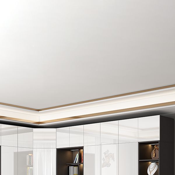 Armario de acabado espejo Armario de madera de ingeniería con cajón