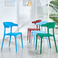 Plastic Scandinavian Arm Chair Kitchen Dining Room Open Back Chair Clearhalo 'Dining Chairs' 'Dining Tables & Seating' 'dining_chair' 'furn' 'furn_dining_chair' 'Furniture' 'furniture_dining_chair' 'Kitchen & Dining Furniture' 1200x1200_d9d1026b-7511-4f44-b8f7-626025ecf21d