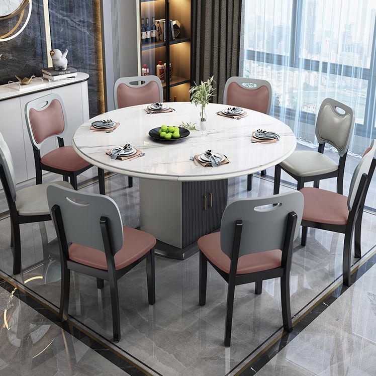 Home Contemporary Side Chair Open Back Upholstered Wood Dining Room Chair (Set of 2) Clearhalo ' kitchen&dining_furn' 'Dining Chairs' 'Dining Tables & Seating' 'dining_chair' 'furn' 'furn_dining_chair' 'Furniture' 'furniture_dining_chair' 'Kitchen & Dining Furniture' 'kitchen' 1200x1200_d9d12518-0b50-446b-8139-e5441c1b5000