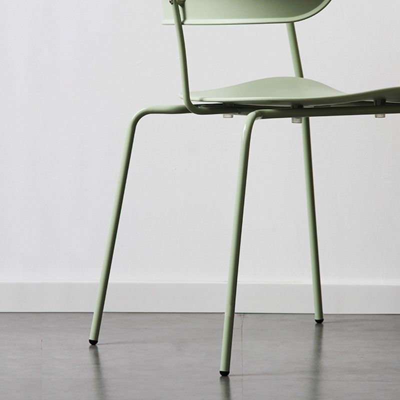 Industrial Opening Back Dining Arm Chair Kitchen Mental Dining Arm Chair Clearhalo ' kitchen&dining_furn' 'Dining Chairs' 'Dining Tables & Seating' 'dining_chair' 'furn' 'furn_dining_chair' 'Furniture' 'furniture_dining_chair' 'Kitchen & Dining Furniture' 'kitchen' 1200x1200_d9d19513-1b98-4a8b-80b0-18b5c6997ad2