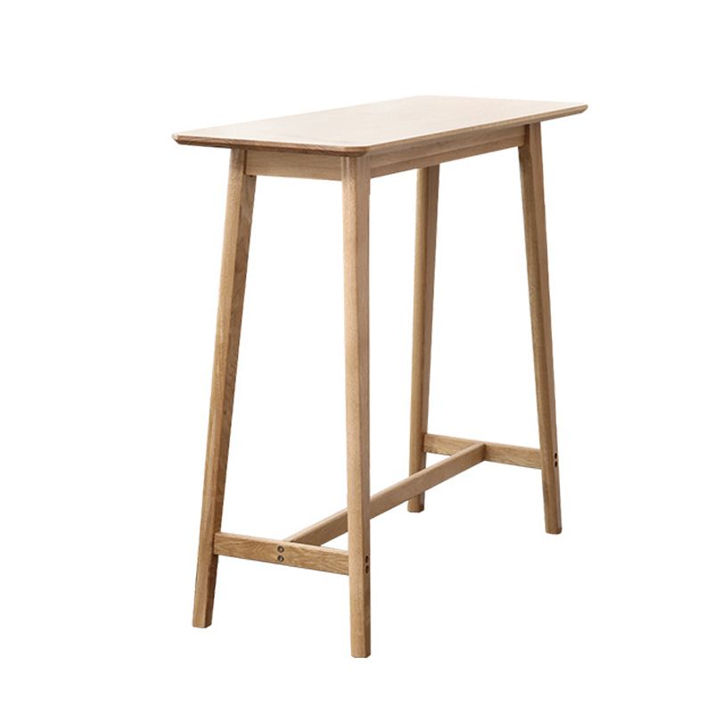 Tavolino da pranzo in legno in legno massiccio basato in legno contemporaneo da 41,3 pollici tavolo da vino da banco