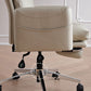Silla moderna de gerente de brazos fijos Silla ajustable en altura con ruedas