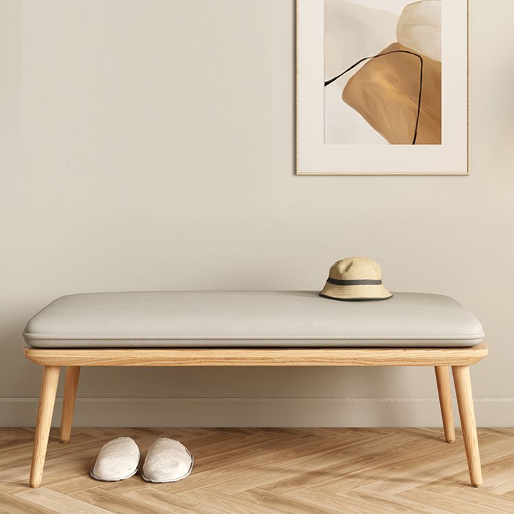 Bedroom Bench Mid-Century Modern Seating Bench with Cushioned Clearhalo 'Benches' 'Chairs & Seating' 'furn' 'furn_benches' 'Furniture' 'Living Room Furniture' 1200x1200_d9d67a26-2a5b-46e1-bb76-ced7ca03b073