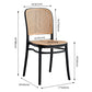 Nordic Wicker/Rattan Patio Dining Chair 34''H Open Back Dining Side Chair for Restaurant Clearhalo ' kitchen&dining_furn' 'Dining Chairs' 'Dining Tables & Seating' 'dining_chair' 'furn' 'furn_dining_chair' 'Furniture' 'furniture_dining_chair' 'Kitchen & Dining Furniture' 'kitchen' 1200x1200_d9d99eef-db9a-4c68-9171-7b3022a62ce2