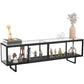 Rectangle Enclosed TV Storage Industrial TV Cabinet with Glass Doors Clearhalo 'furn' 'furn_tv_stands_entertainment_centers' 'Furniture' 'Living Room Furniture' 'TV Stands & Entertainment Centers' 'TV Stands & Media Storage Furniture' 'tv_stands_entertainment_centers' 1200x1200_d9dbd34b-a247-4e7c-82d8-20353136f416