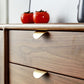 Armadietto di sideboard in legno massiccio in stile contemporaneo con armadio e cassetti