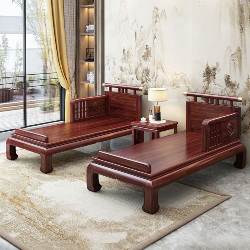 Chaise Tradicional con Brazos y Almohada Brazos Redondos para Salón