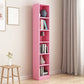 Modern Closed Back Bookshelf Engineered Wood Shelf Bookcase for Study Room