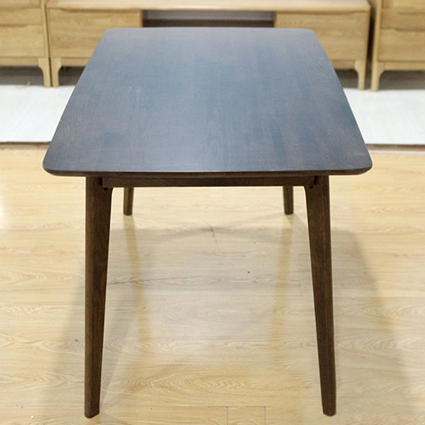 Rectangle Dining Table Modern Dinner Room Solid Wood Table with 4 Legs Base Clearhalo ' dining_table' 'Dining Tables & Seating' 'Dining Tables' 'furn' 'furn_dining_table' 'Furniture' 'furniture_dining_table' 'Kitchen & Dining Furniture' 'kitchen&dining_furn' 'kitchen' 'kitchen_dining_table' 1200x1200_d9dfb61a-6ad5-4556-a971-26aedb6f8afd