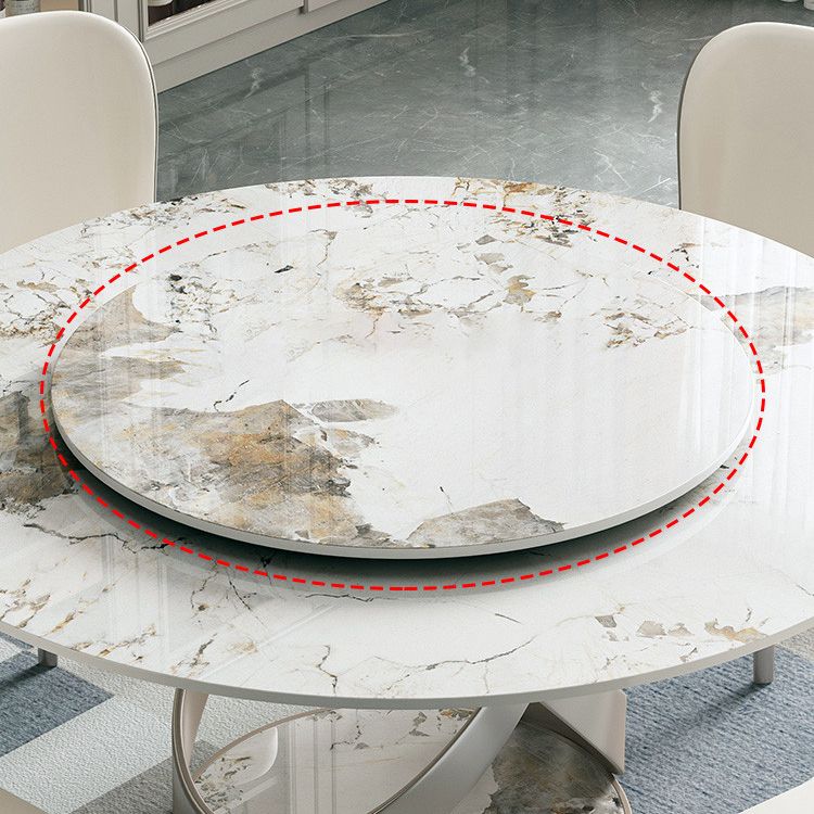 Modern 1/4/5 Pieces Dining Set Round Sintered Stone Dining Table for Dining Room Clearhalo 'Dining Room Sets' 'Dining Tables & Seating' 'dining_room_set' 'furn' 'furn_dining_room_set' 'Furniture' 'furniture_dining_room_set' 'Kitchen & Dining Furniture' 'kitchen&dining_furn' 'kitchen' 1200x1200_d9e0d71d-42d3-4dd0-bba0-ad782279dc17