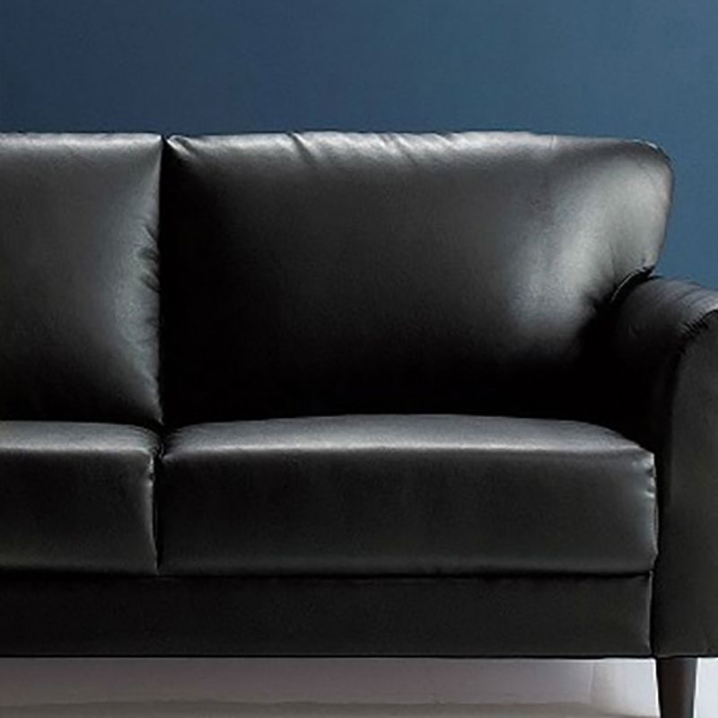 Standard 4 Legs Sofa Modern Distressed Leather Flared Arm Sofa Clearhalo 'Furniture' 'furniture_sofas' 'kitchen' 'kitchen_sofas' 'Living Room Furniture' 'Sofa' 'sofas' 1200x1200_d9e1d229-d1e2-4c30-bd63-b767e67b0f4c