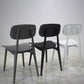 Scandinavian Stackable Dining Side Chair Plastic Armless Dining Chairs