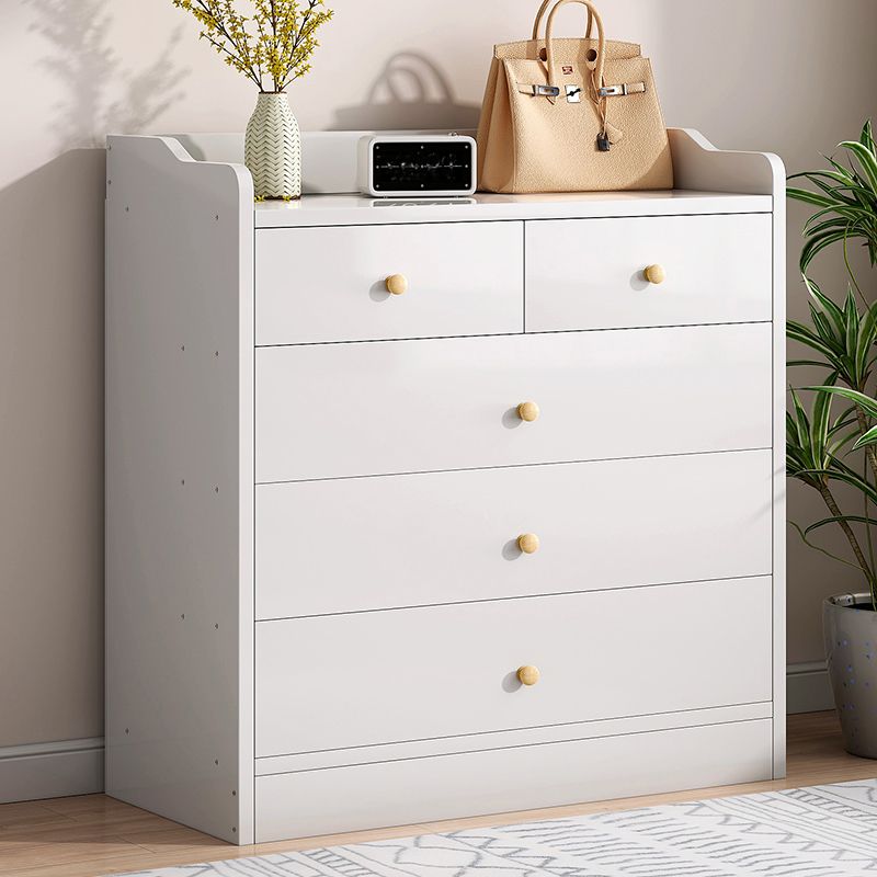 Minimalist Wooden Accent Cabinet Bar Pulls Handle Design Storage Cabinet