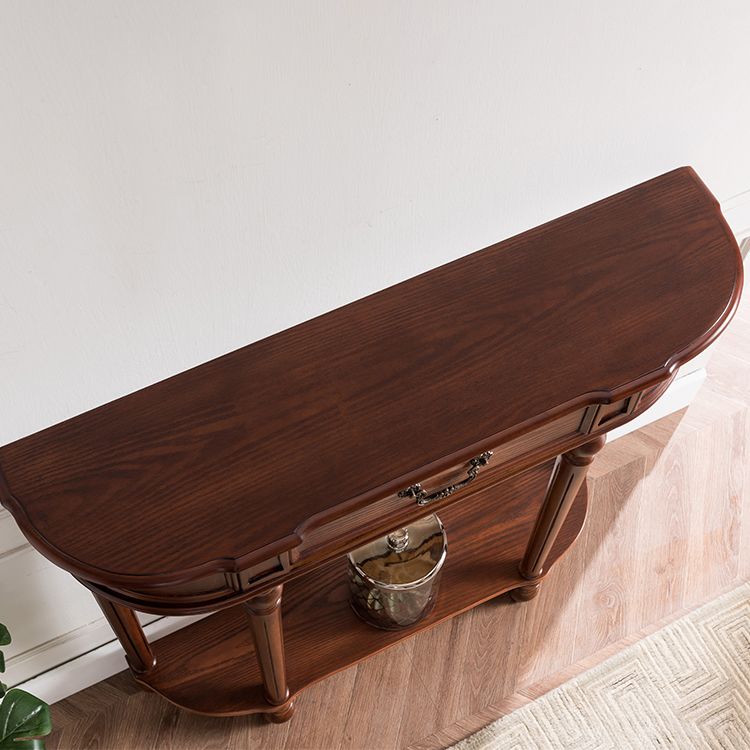 Tavolo da console moderno della metà del secolo Tavolo di accento in legno per Hall